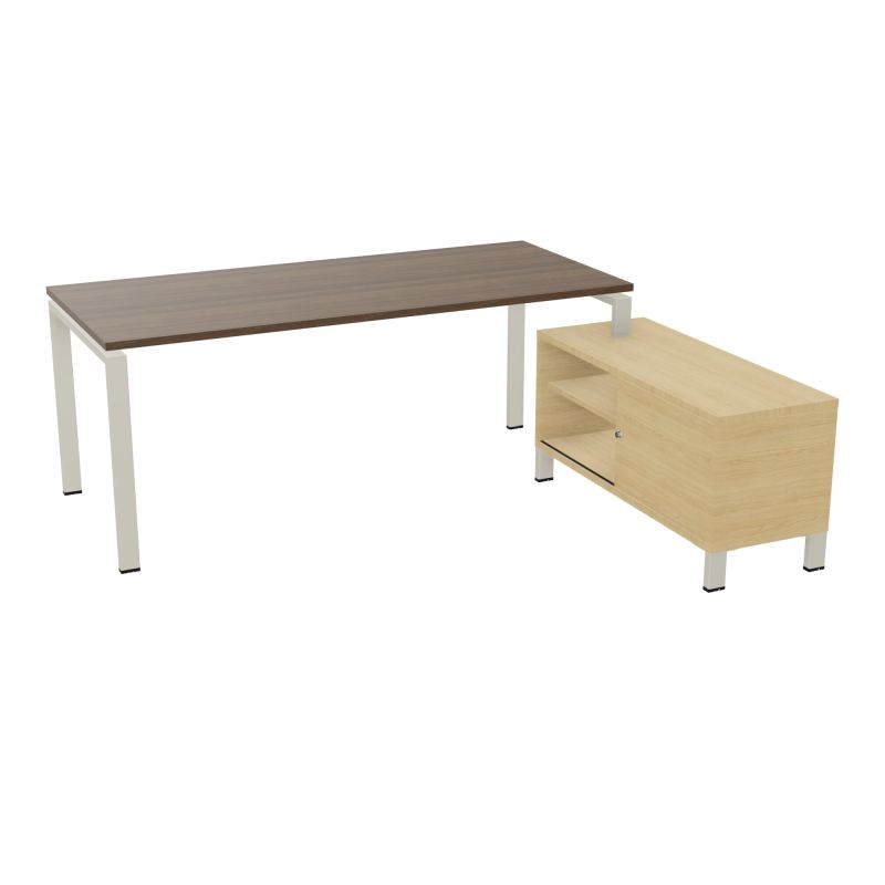 RIO BUREAU RECT. 198X168 PL 180X80 OBT + RET PORT A DROITE SIMPLE ACCES  N6 ZC R1
