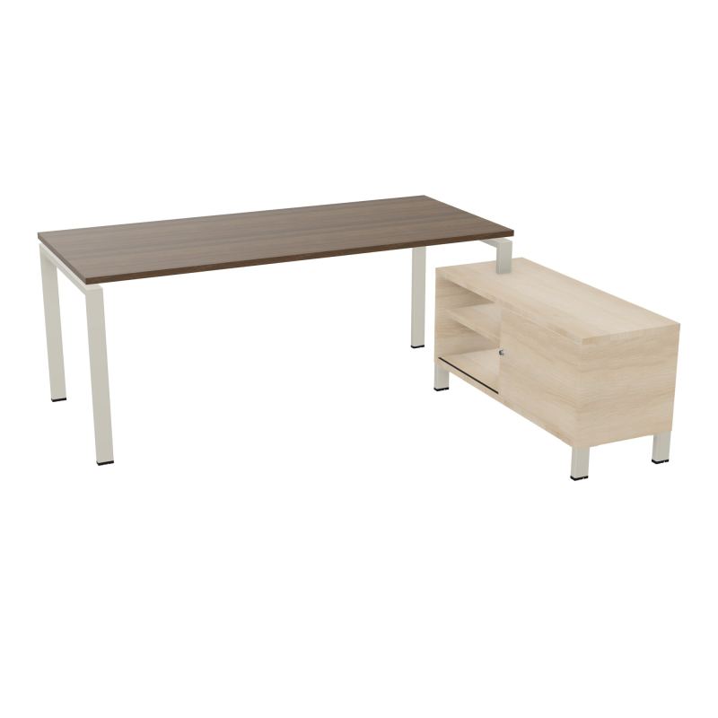 RIO BUREAU RECT. 198X168 PL 180X80 OBT + RET PORT A DROITE SIMPLE ACCES  N6 ZC RZ