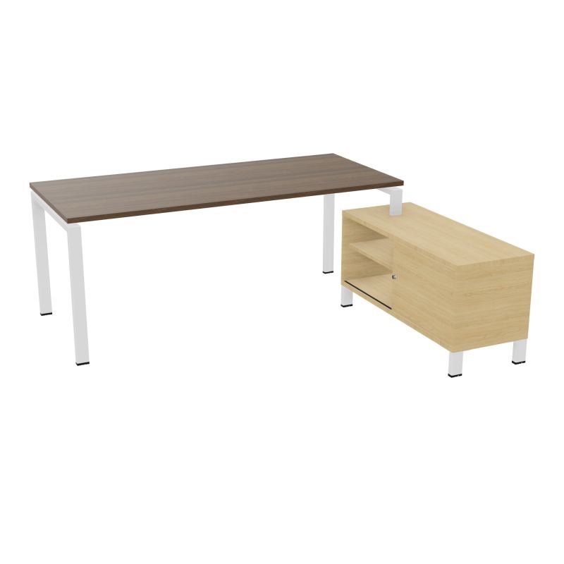 RIO BUREAU RECT. 198X168 PL 180X80 OBT + RET PORT A DROITE SIMPLE ACCES  N6 ZO R1