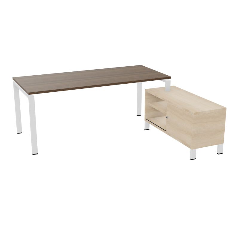 RIO BUREAU RECT. 198X168 PL 180X80 OBT + RET PORT A DROITE SIMPLE ACCES  N6 ZO RZ