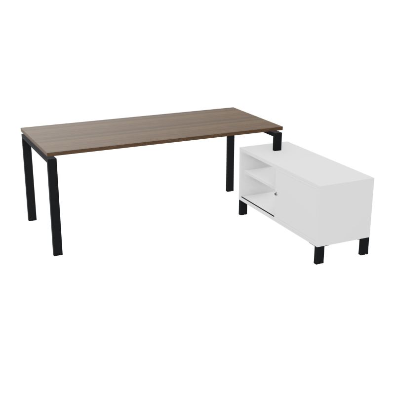 RIO BUREAU RECT. 198X168 PL 180X80 OBT + RET PORT A DROITE SIMPLE ACCES  N6 ZP MG