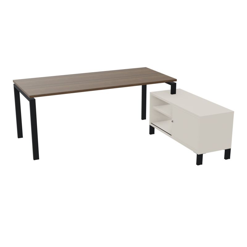 RIO BUREAU RECT. 198X168 PL 180X80 OBT + RET PORT A DROITE SIMPLE ACCES  N6 ZP N5
