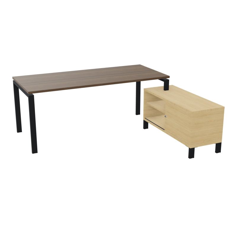 RIO BUREAU RECT. 198X168 PL 180X80 OBT + RET PORT A DROITE SIMPLE ACCES  N6 ZP R1