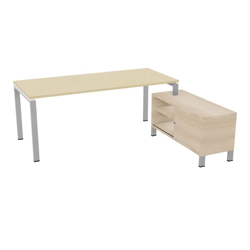 RIO BUREAU RECT. 198X168 PL 180X80 OBT + RET PORT A DROITE SIMPLE ACCES  N8 SA RZ