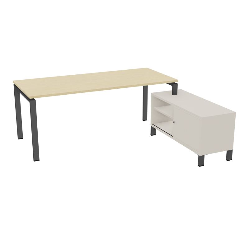 RIO BUREAU RECT. 198X168 PL 180X80 OBT + RET PORT A DROITE SIMPLE ACCES  N8 SC N5