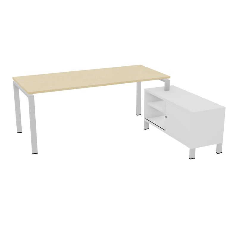 RIO BUREAU RECT. 198X168 PL 180X80 OBT + RET PORT A DROITE SIMPLE ACCES  N8 SD MG