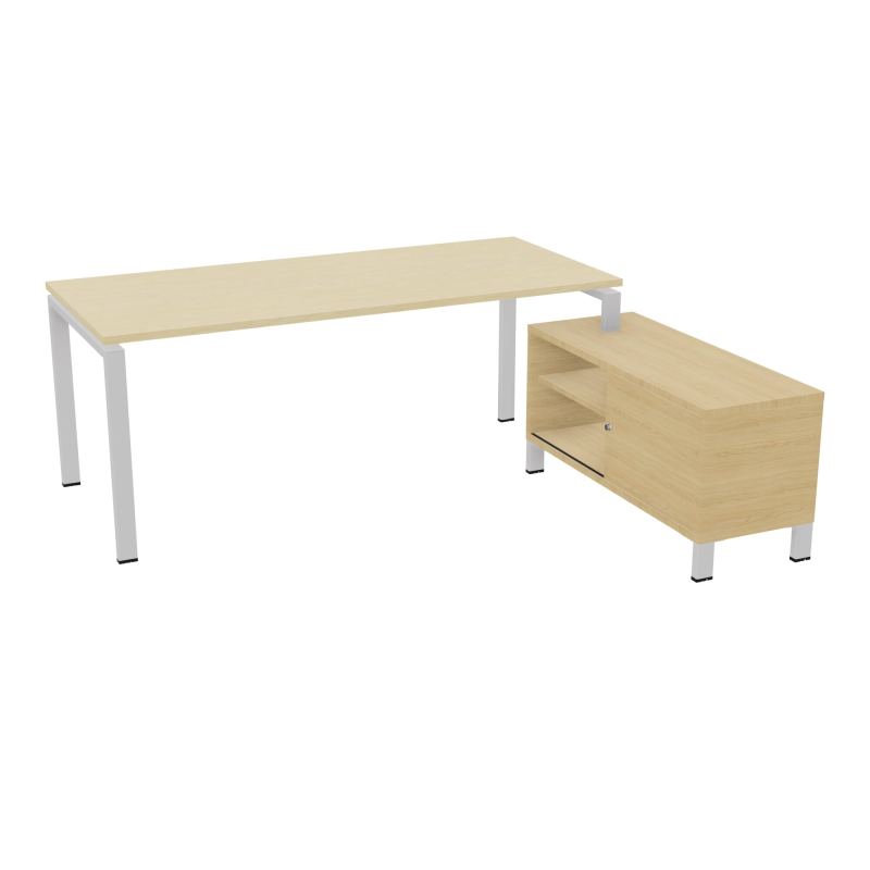 RIO BUREAU RECT. 198X168 PL 180X80 OBT + RET PORT A DROITE SIMPLE ACCES  N8 SD R1