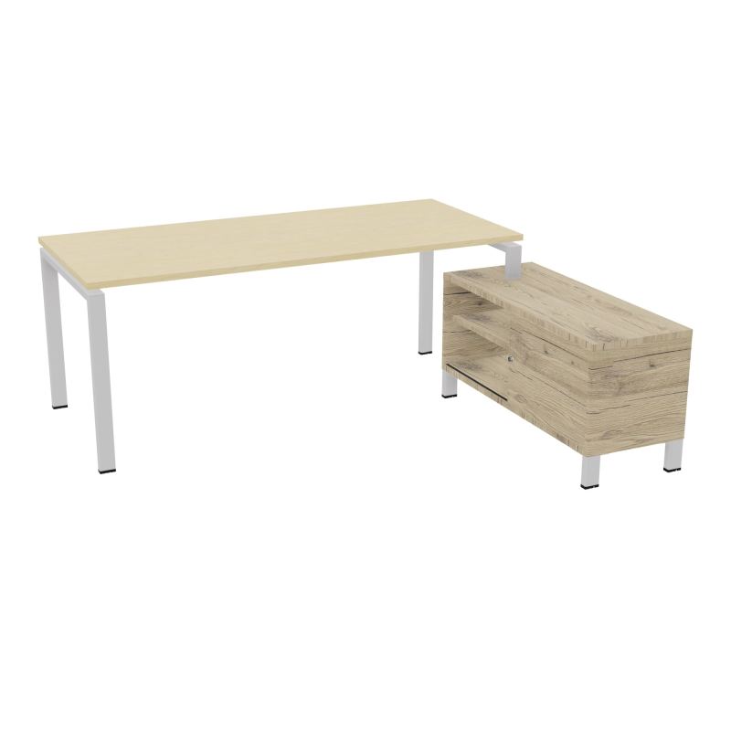 RIO BUREAU RECT. 198X168 PL 180X80 OBT + RET PORT A DROITE SIMPLE ACCES  N8 SD R3