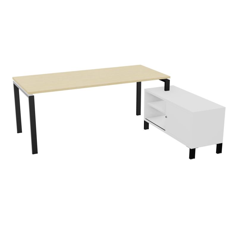 RIO BUREAU RECT. 198X168 PL 180X80 OBT + RET PORT A DROITE SIMPLE ACCES  N8 SG MG
