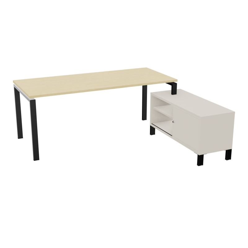 RIO BUREAU RECT. 198X168 PL 180X80 OBT + RET PORT A DROITE SIMPLE ACCES  N8 SG N5