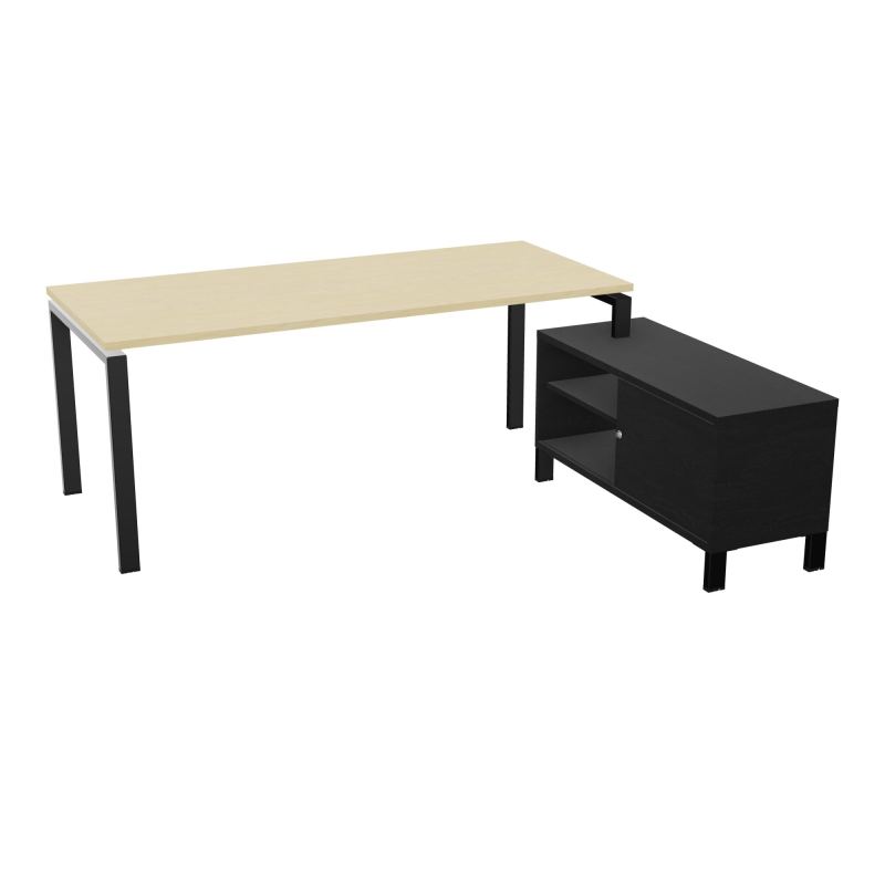 RIO BUREAU RECT. 198X168 PL 180X80 OBT + RET PORT A DROITE SIMPLE ACCES  N8 SG RK
