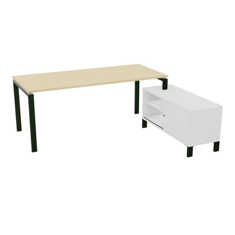 RIO BUREAU RECT. 198X168 PL 180X80 OBT + RET PORT A DROITE SIMPLE ACCES  N8 ST MG