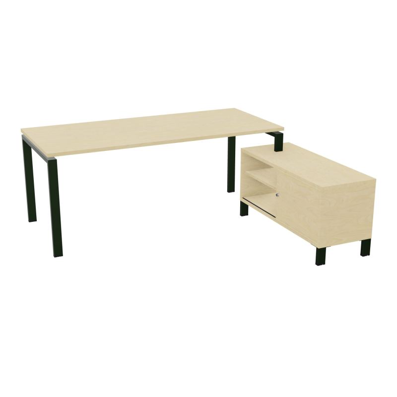 RIO BUREAU RECT. 198X168 PL 180X80 OBT + RET PORT A DROITE SIMPLE ACCES  N8 ST N8