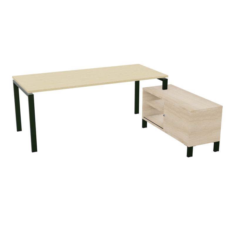 RIO BUREAU RECT. 198X168 PL 180X80 OBT + RET PORT A DROITE SIMPLE ACCES  N8 ST RZ