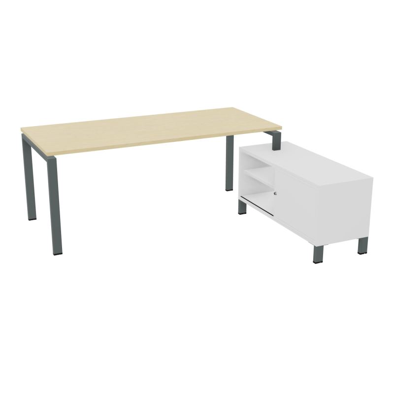 RIO BUREAU RECT. 198X168 PL 180X80 OBT + RET PORT A DROITE SIMPLE ACCES  N8 SU MG