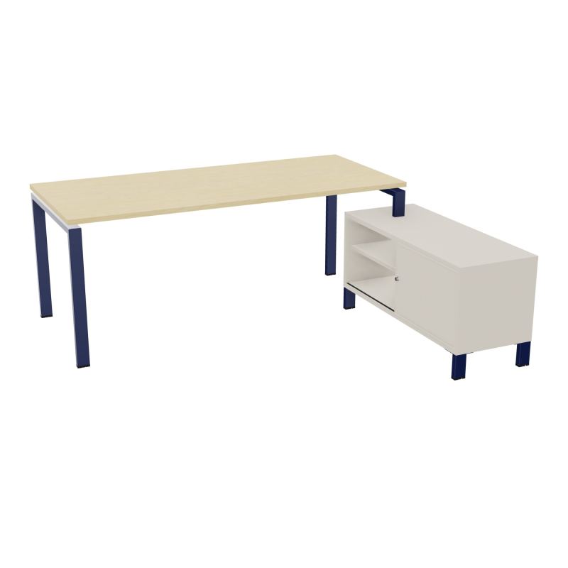 RIO BUREAU RECT. 198X168 PL 180X80 OBT + RET PORT A DROITE SIMPLE ACCES  N8 X4 N5