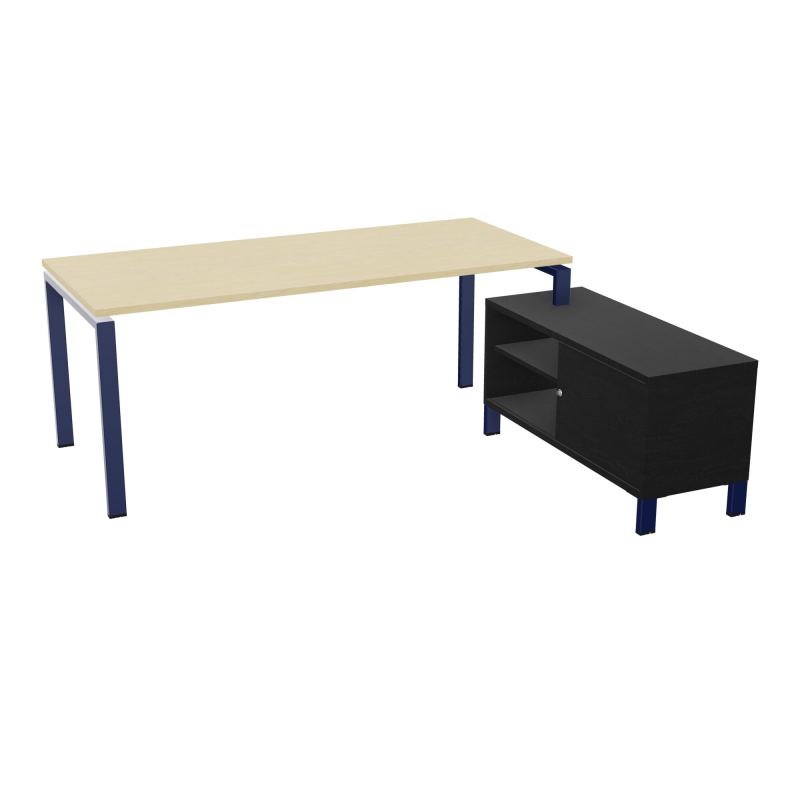 RIO BUREAU RECT. 198X168 PL 180X80 OBT + RET PORT A DROITE SIMPLE ACCES  N8 X4 RK