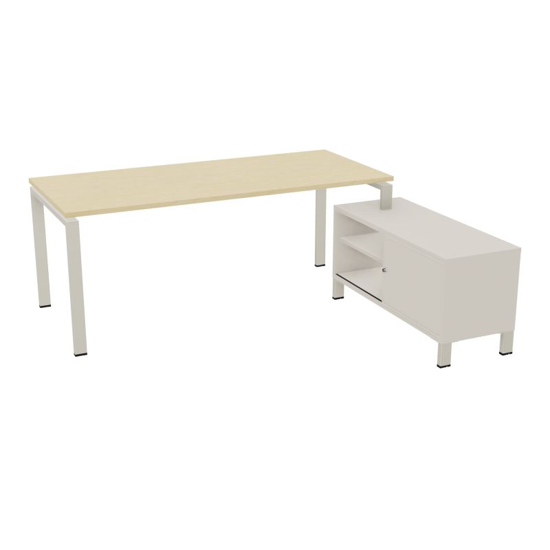 RIO BUREAU RECT. 198X168 PL 180X80 OBT + RET PORT A DROITE SIMPLE ACCES  N8 ZC N5