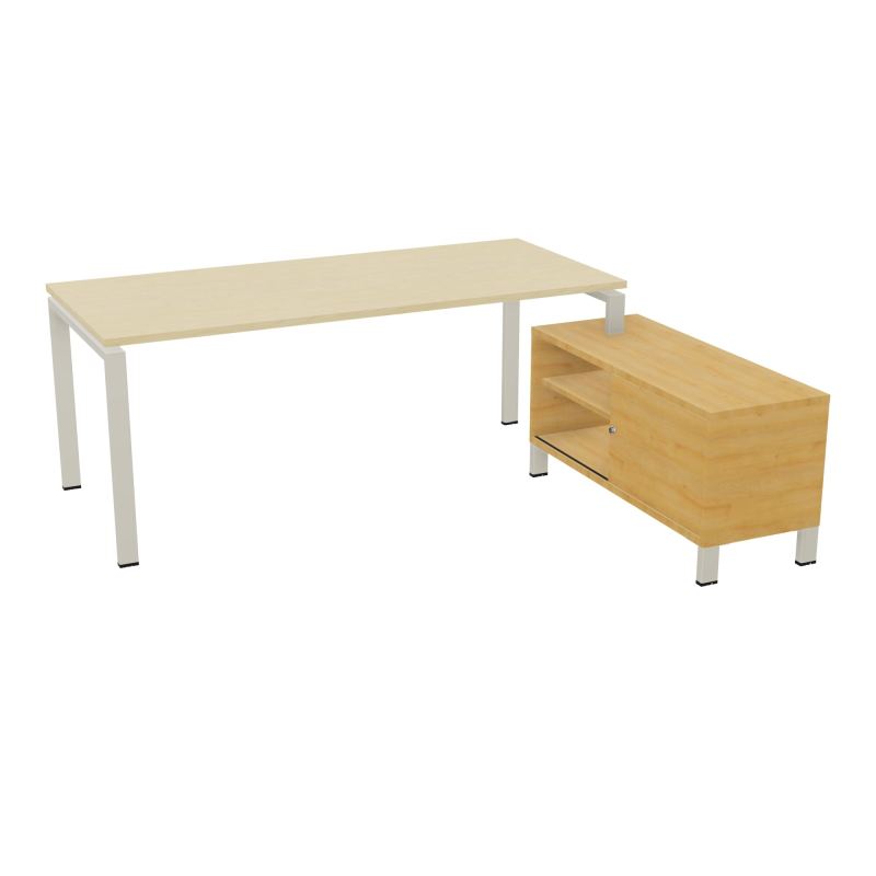 RIO BUREAU RECT. 198X168 PL 180X80 OBT + RET PORT A DROITE SIMPLE ACCES  N8 ZC R5