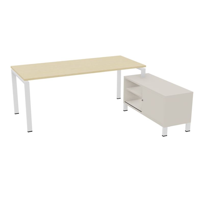 RIO BUREAU RECT. 198X168 PL 180X80 OBT + RET PORT A DROITE SIMPLE ACCES  N8 ZO N5