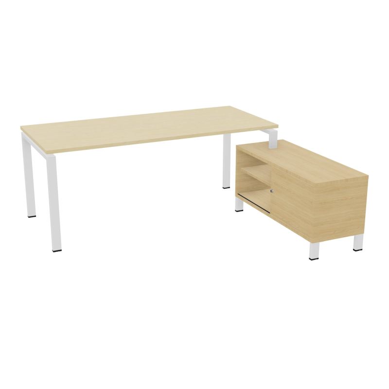 RIO BUREAU RECT. 198X168 PL 180X80 OBT + RET PORT A DROITE SIMPLE ACCES  N8 ZO R1