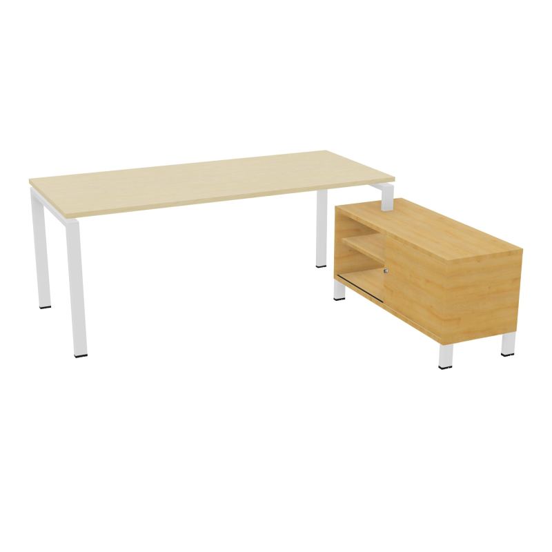 RIO BUREAU RECT. 198X168 PL 180X80 OBT + RET PORT A DROITE SIMPLE ACCES  N8 ZO R5