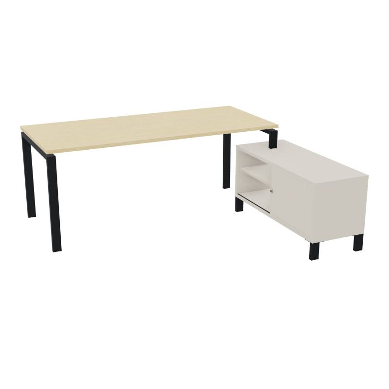 RIO BUREAU RECT. 198X168 PL 180X80 OBT + RET PORT A DROITE SIMPLE ACCES  N8 ZP N5
