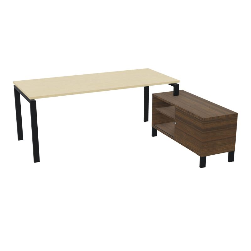 RIO BUREAU RECT. 198X168 PL 180X80 OBT + RET PORT A DROITE SIMPLE ACCES  N8 ZP N6