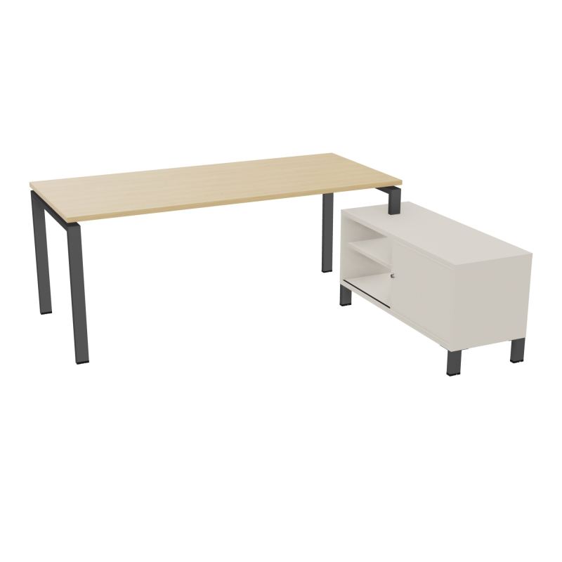 RIO BUREAU RECT. 198X168 PL 180X80 OBT + RET PORT A DROITE SIMPLE ACCES  R1 SC N5