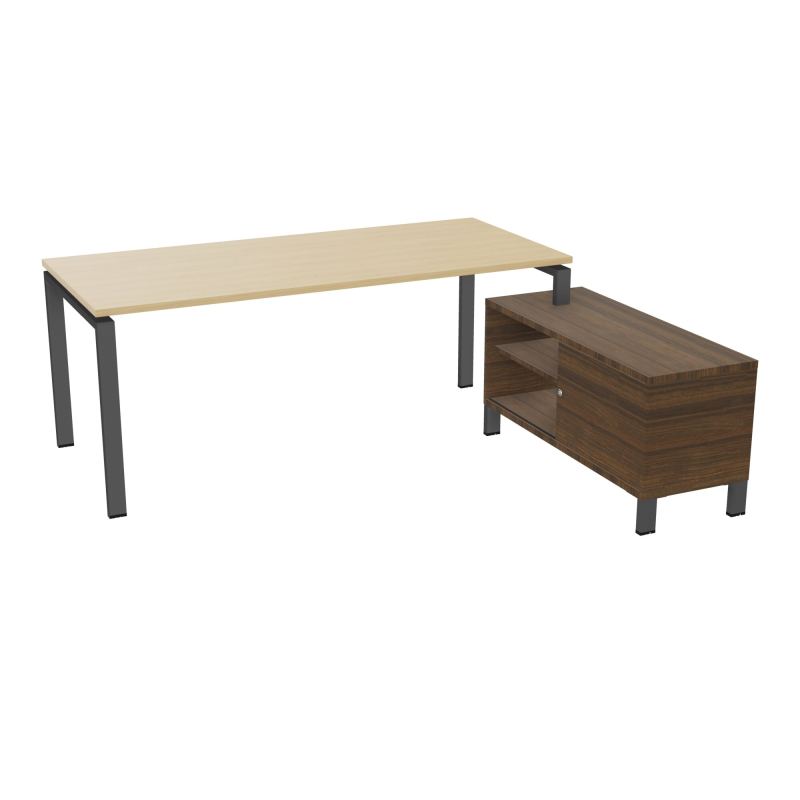 RIO BUREAU RECT. 198X168 PL 180X80 OBT + RET PORT A DROITE SIMPLE ACCES  R1 SC N6