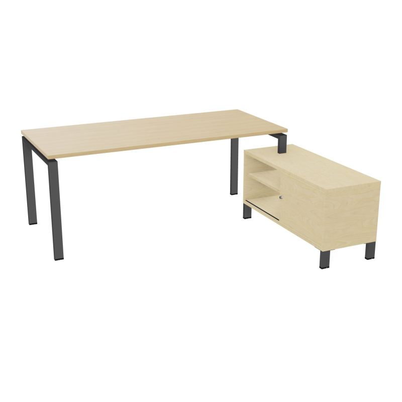 RIO BUREAU RECT. 198X168 PL 180X80 OBT + RET PORT A DROITE SIMPLE ACCES  R1 SC N8