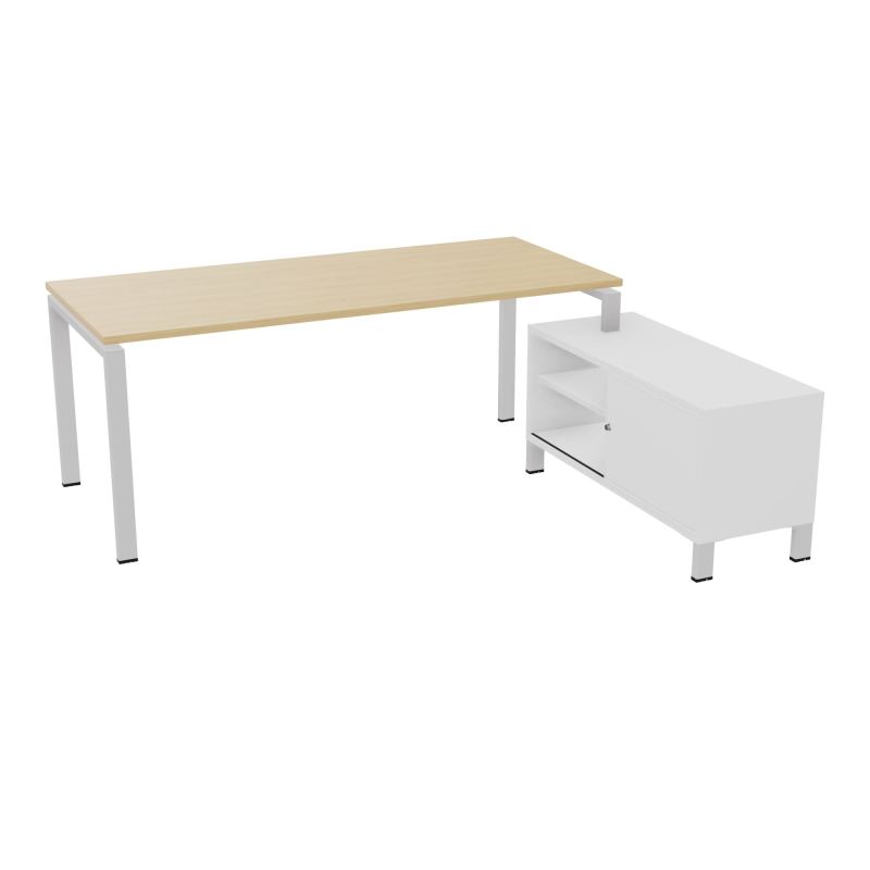 RIO BUREAU RECT. 198X168 PL 180X80 OBT + RET PORT A DROITE SIMPLE ACCES  R1 SD MG