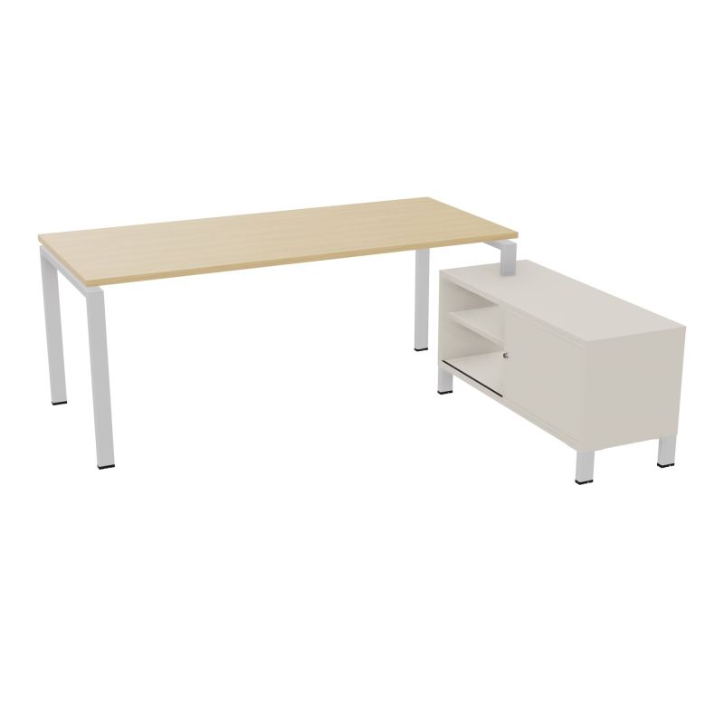 RIO BUREAU RECT. 198X168 PL 180X80 OBT + RET PORT A DROITE SIMPLE ACCES  R1 SD N5