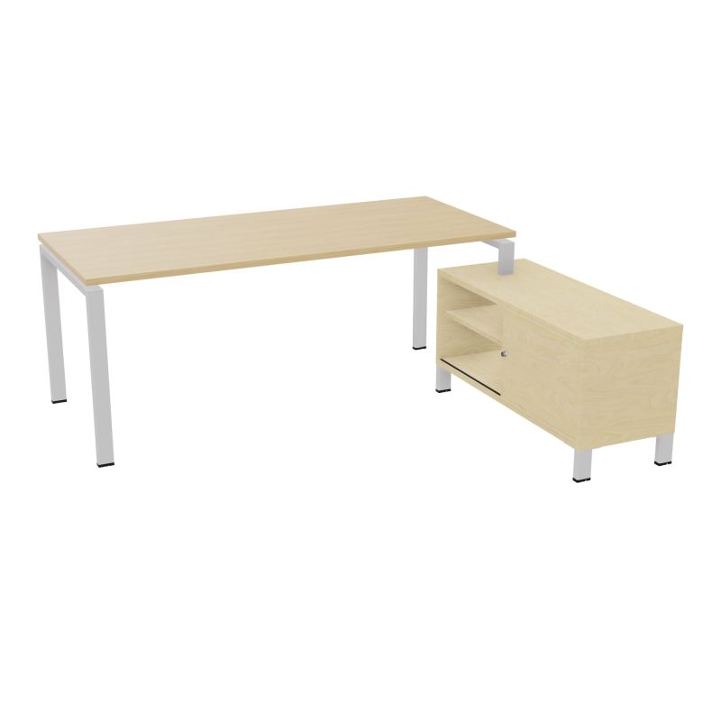 RIO BUREAU RECT. 198X168 PL 180X80 OBT + RET PORT A DROITE SIMPLE ACCES  R1 SD N8