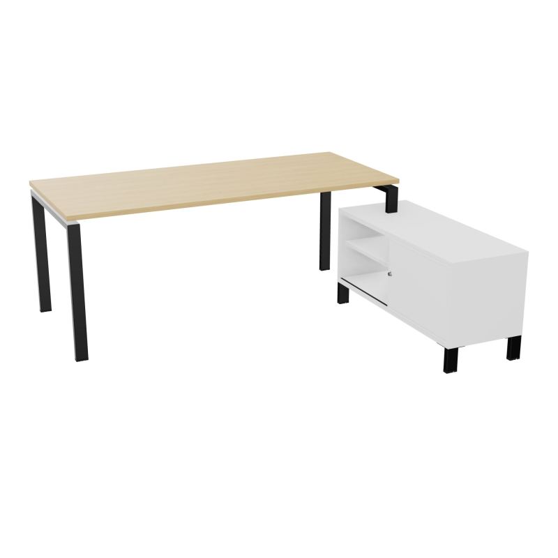 RIO BUREAU RECT. 198X168 PL 180X80 OBT + RET PORT A DROITE SIMPLE ACCES  R1 SG MG
