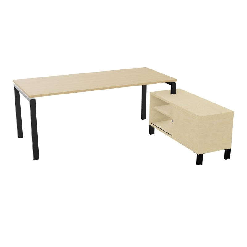 RIO BUREAU RECT. 198X168 PL 180X80 OBT + RET PORT A DROITE SIMPLE ACCES  R1 SG N8