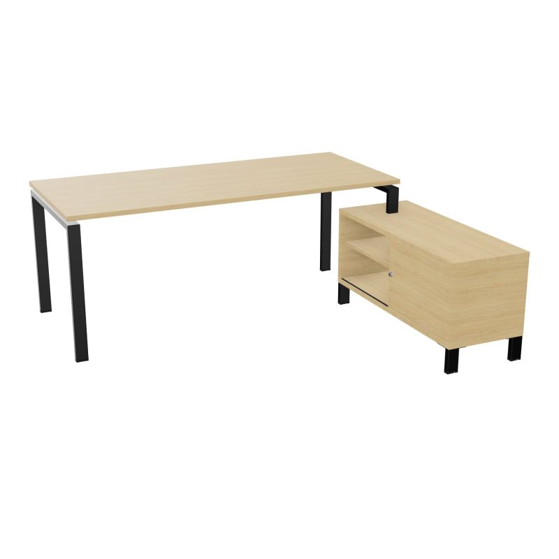 RIO BUREAU RECT. 198X168 PL 180X80 OBT + RET PORT A DROITE SIMPLE ACCES  R1 SG R1