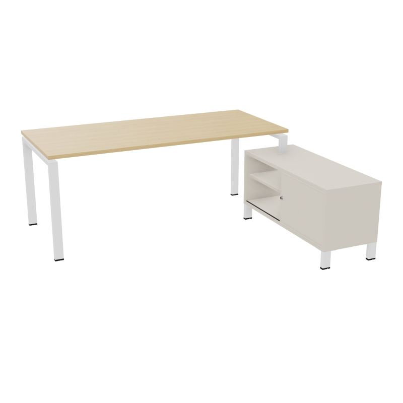 RIO BUREAU RECT. 198X168 PL 180X80 OBT + RET PORT A DROITE SIMPLE ACCES  R1 SO N5