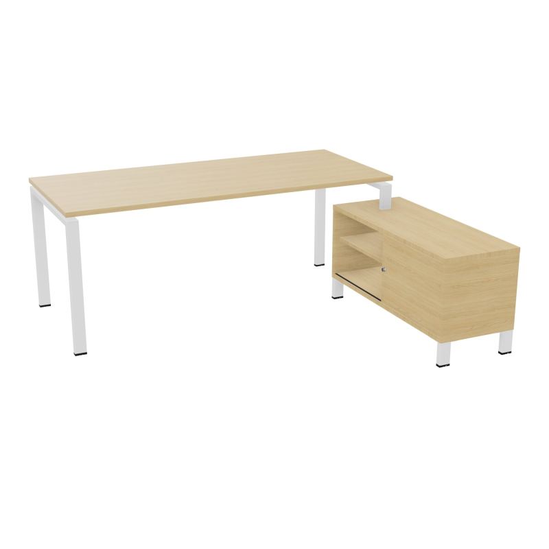RIO BUREAU RECT. 198X168 PL 180X80 OBT + RET PORT A DROITE SIMPLE ACCES  R1 SO R1