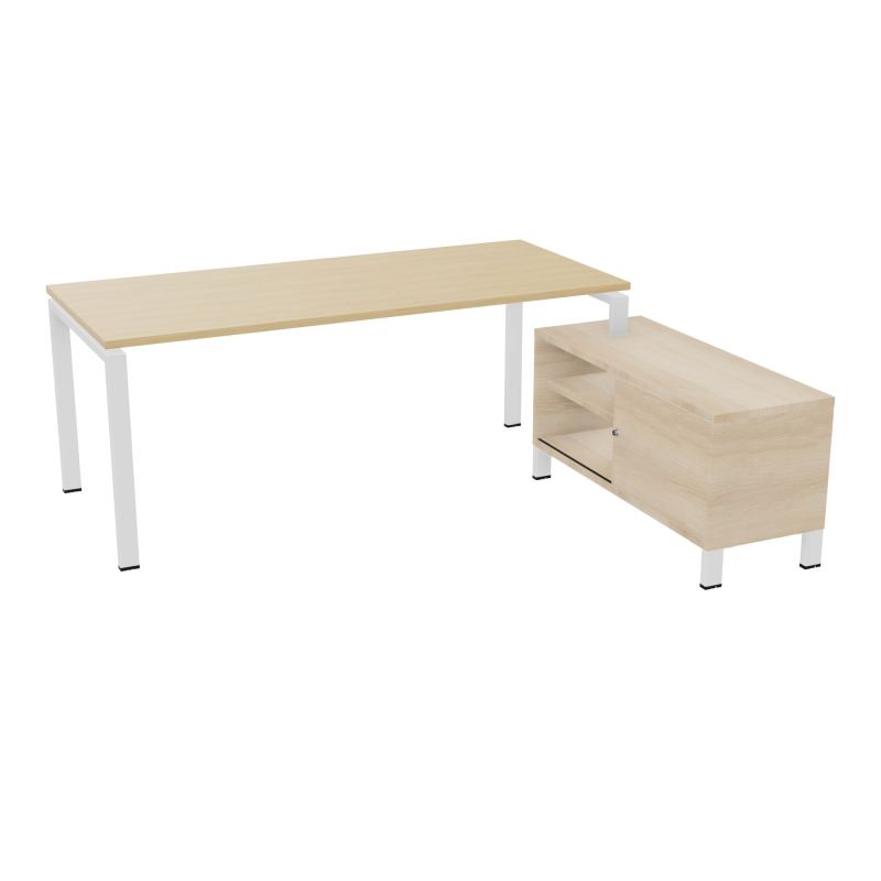 RIO BUREAU RECT. 198X168 PL 180X80 OBT + RET PORT A DROITE SIMPLE ACCES  R1 SO RZ