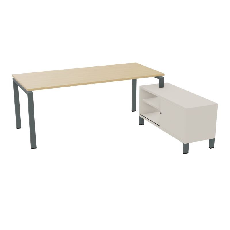 RIO BUREAU RECT. 198X168 PL 180X80 OBT + RET PORT A DROITE SIMPLE ACCES  R1 SU N5