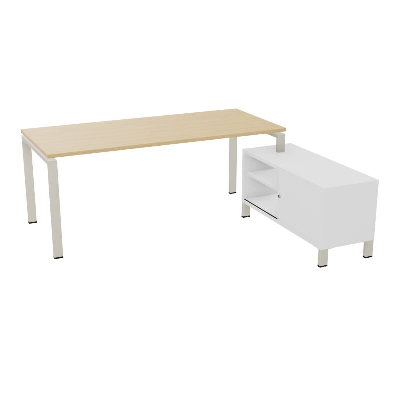 RIO BUREAU RECT. 198X168 PL 180X80 OBT + RET PORT A DROITE SIMPLE ACCES  R1 ZC MG