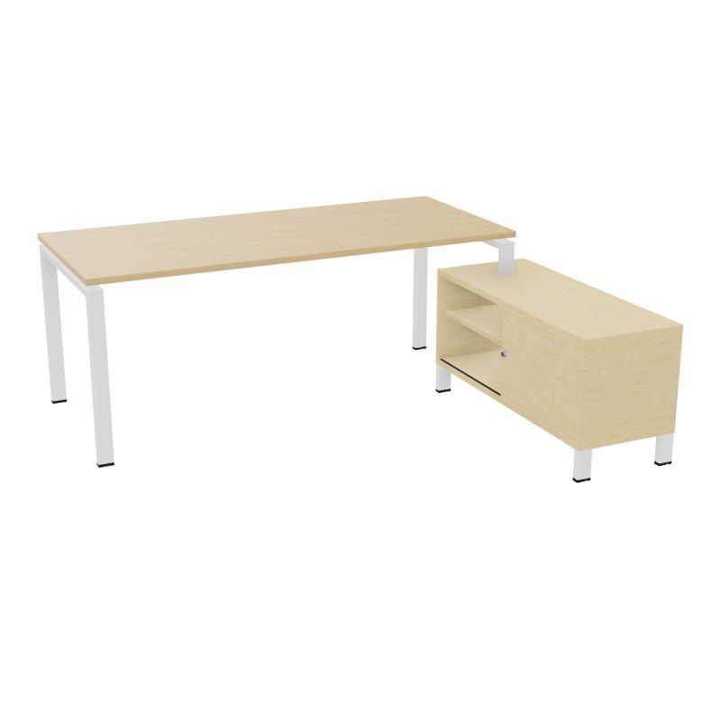 RIO BUREAU RECT. 198X168 PL 180X80 OBT + RET PORT A DROITE SIMPLE ACCES  R1 ZO N8