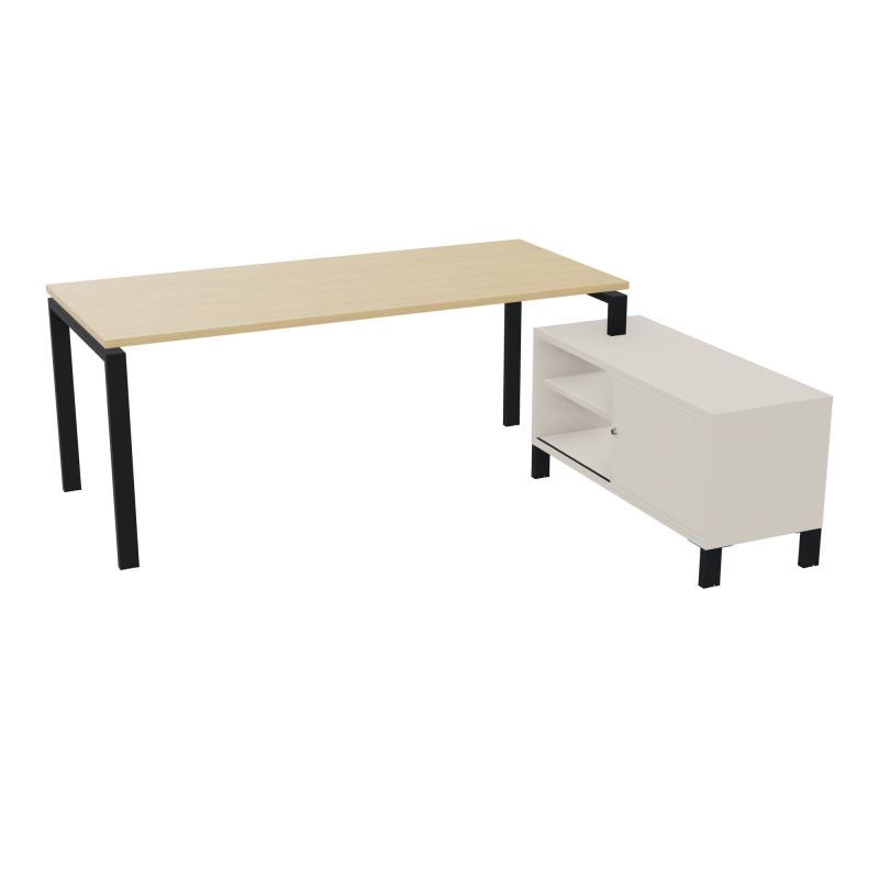 RIO BUREAU RECT. 198X168 PL 180X80 OBT + RET PORT A DROITE SIMPLE ACCES  R1 ZP N5