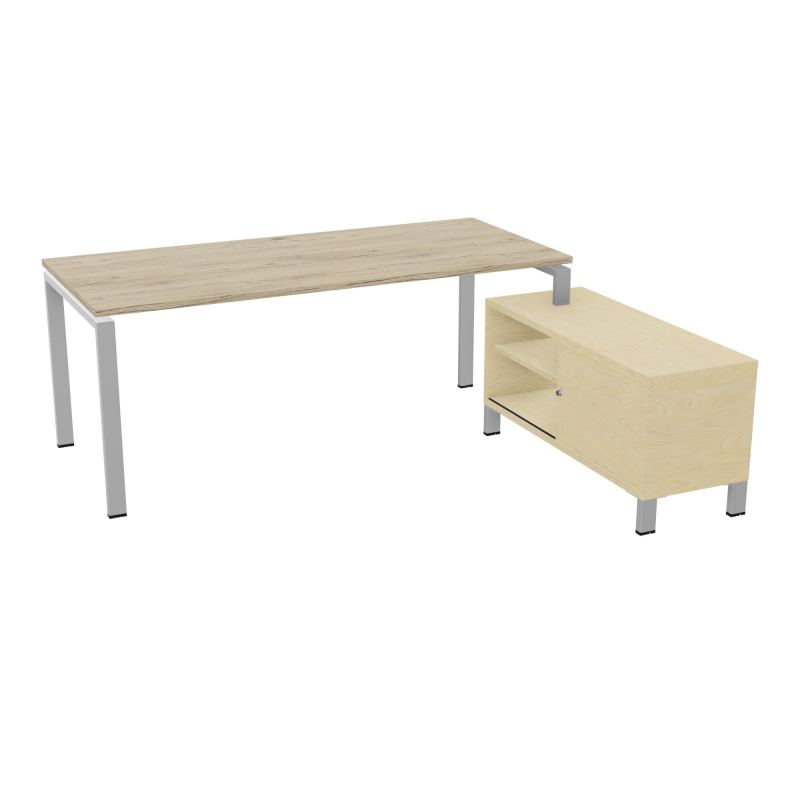 RIO BUREAU RECT. 198X168 PL 180X80 OBT + RET PORT A DROITE SIMPLE ACCES  R3 SA N8