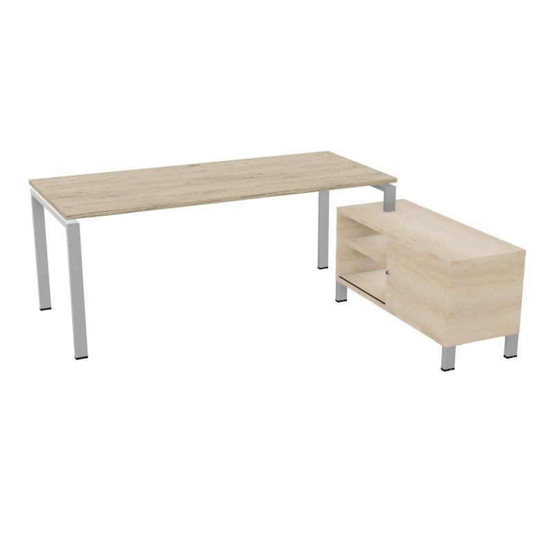 RIO BUREAU RECT. 198X168 PL 180X80 OBT + RET PORT A DROITE SIMPLE ACCES  R3 SA RZ