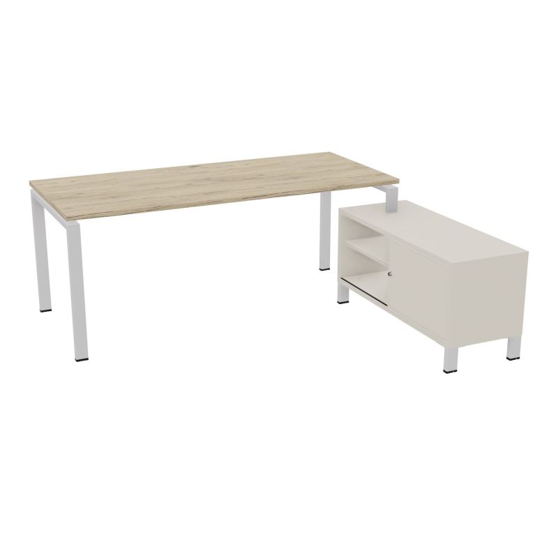 RIO BUREAU RECT. 198X168 PL 180X80 OBT + RET PORT A DROITE SIMPLE ACCES  R3 SD N5