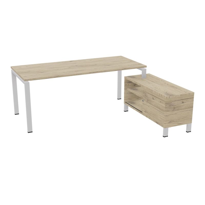 RIO BUREAU RECT. 198X168 PL 180X80 OBT + RET PORT A DROITE SIMPLE ACCES  R3 SD R3