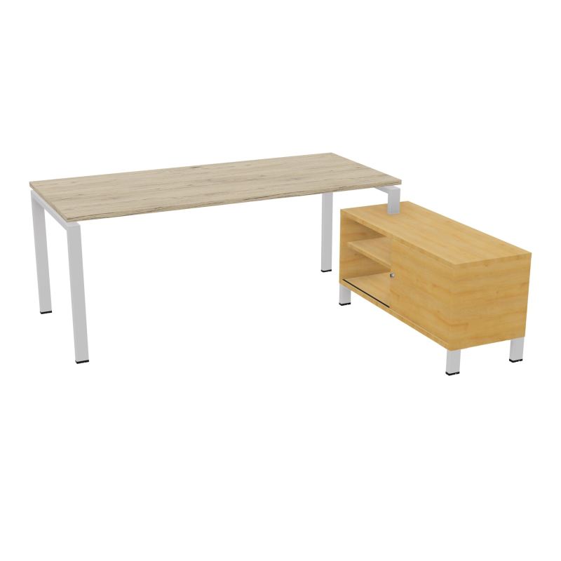 RIO BUREAU RECT. 198X168 PL 180X80 OBT + RET PORT A DROITE SIMPLE ACCES  R3 SD R5