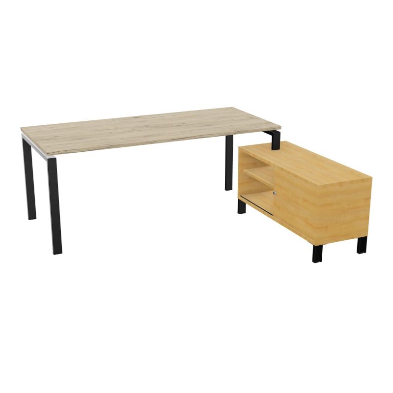 RIO BUREAU RECT. 198X168 PL 180X80 OBT + RET PORT A DROITE SIMPLE ACCES  R3 SG R5